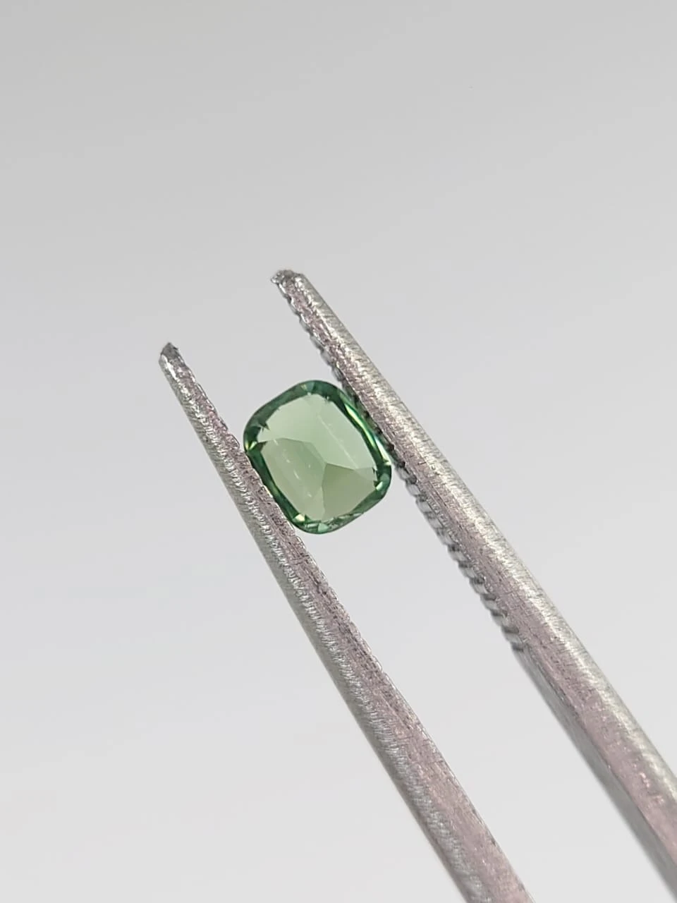 0.33ct Natural Green Tourmaline Cushion Cut Loose Gemstone from Afghanistan — view 2
